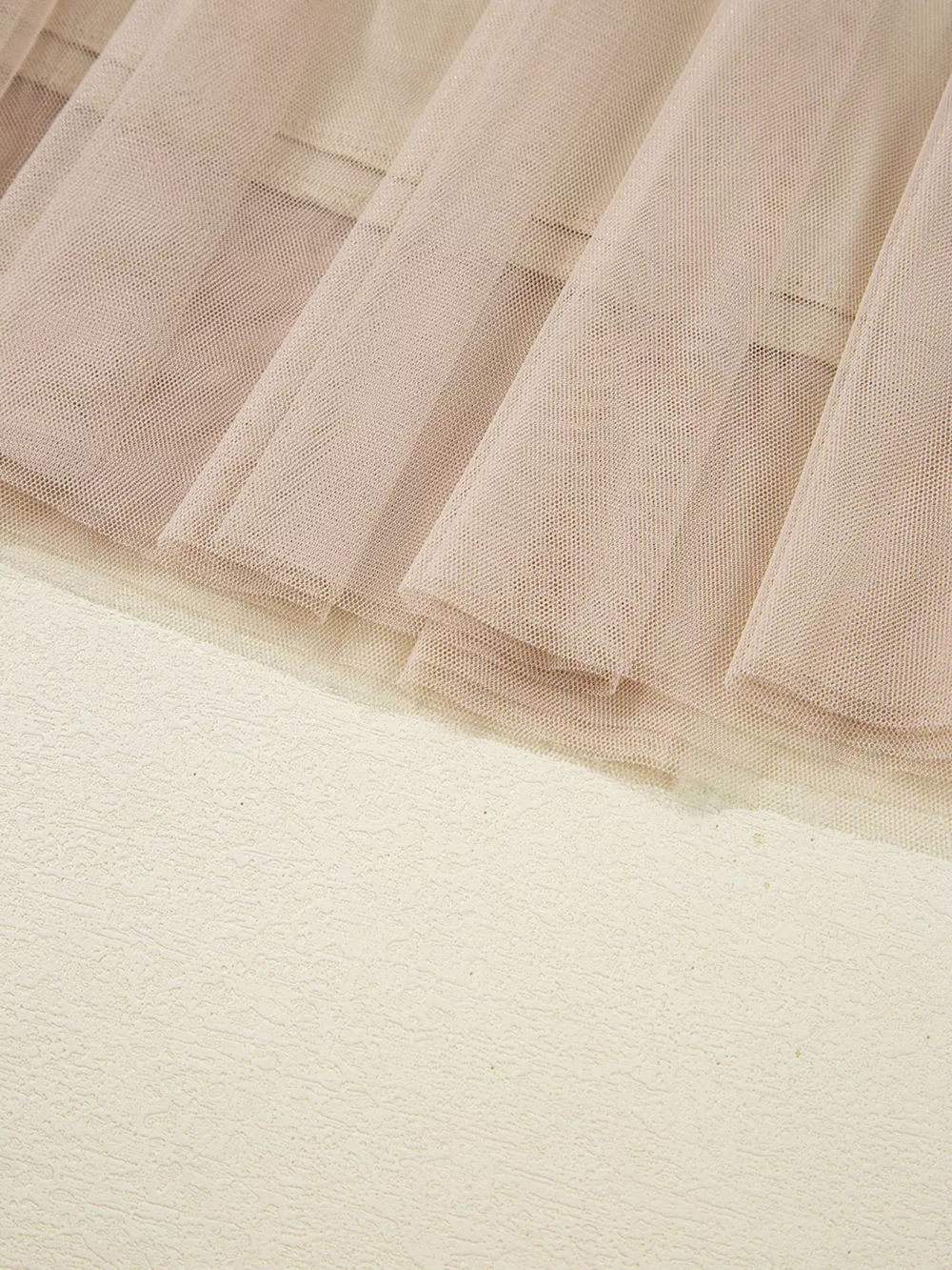 Tulle Mesh Overlay Flared Midi Skirt, image 10