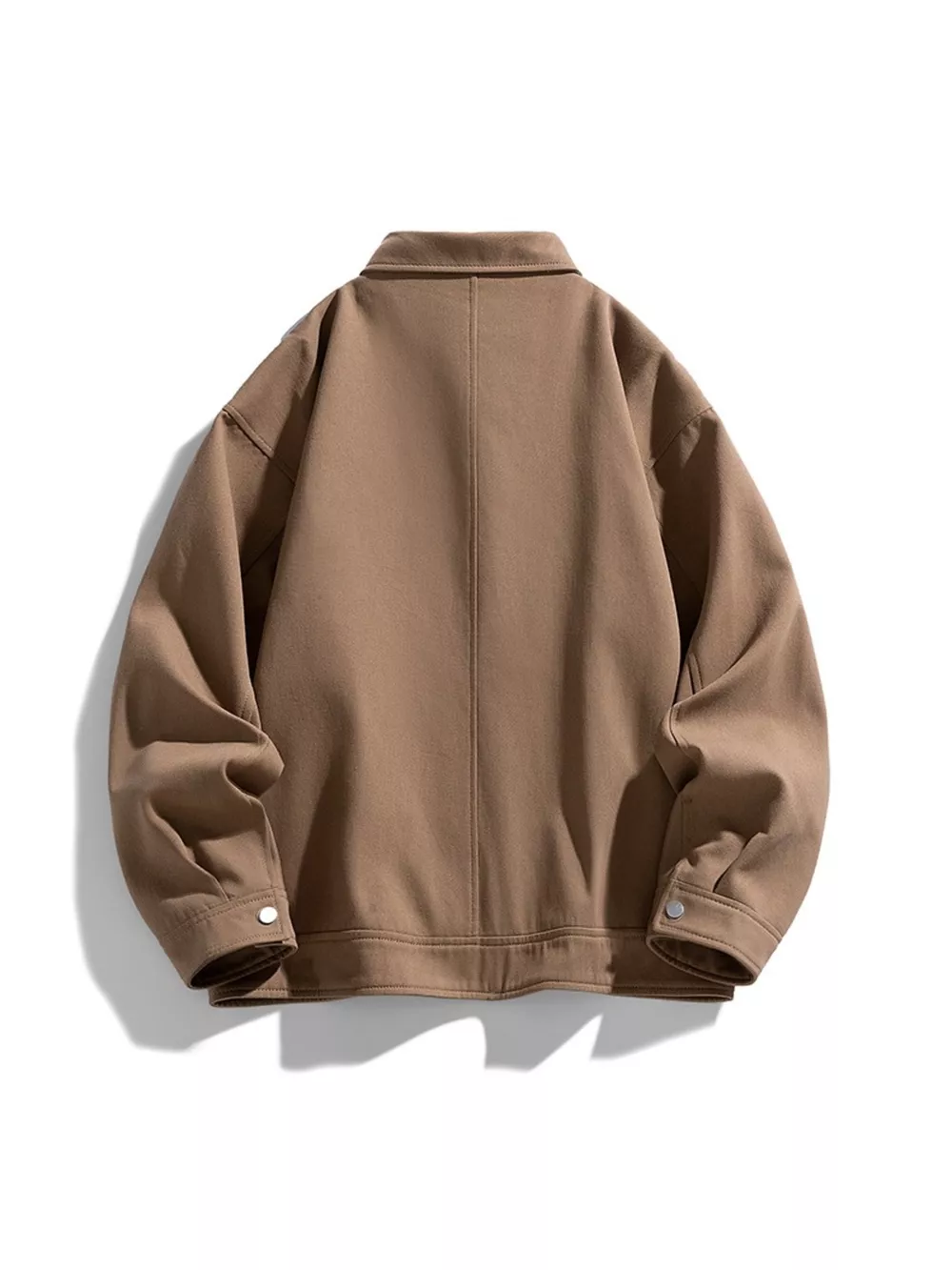 Men's Plus Size Casual Snap-Down Jacket, image 4