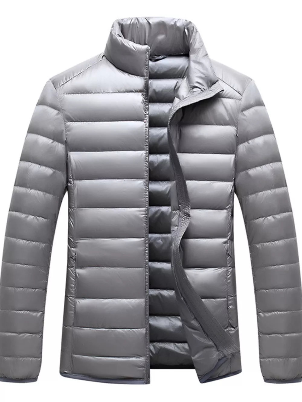 Men's Plus Size Lightweight Zip Up Jacket, image 2