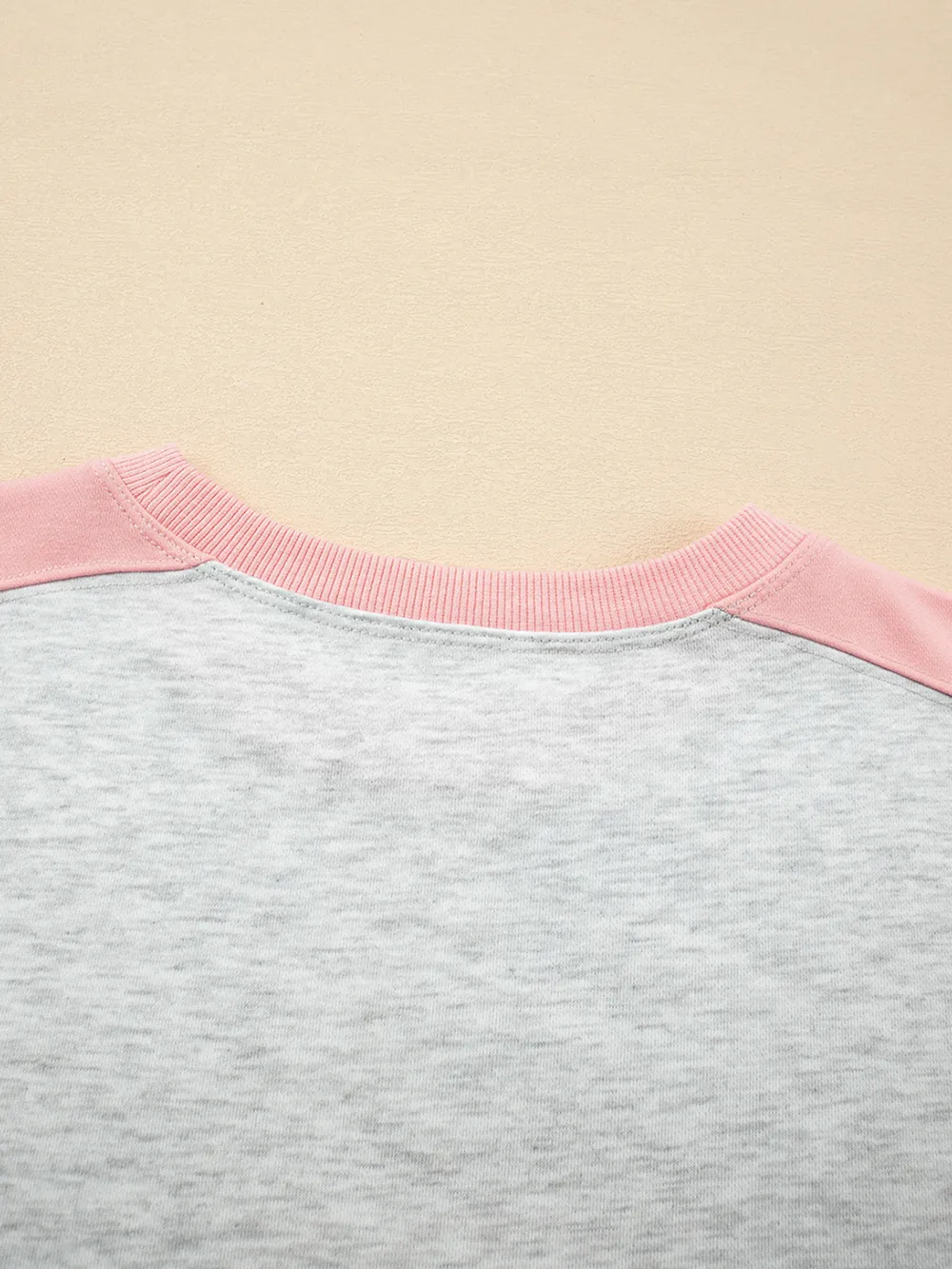 Color Block Long Sleeve Sweatshirt and Shorts Set, image 6
