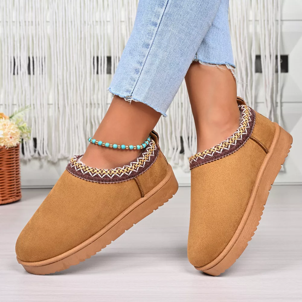 Round Toe Platform Ankle Boots, image 8