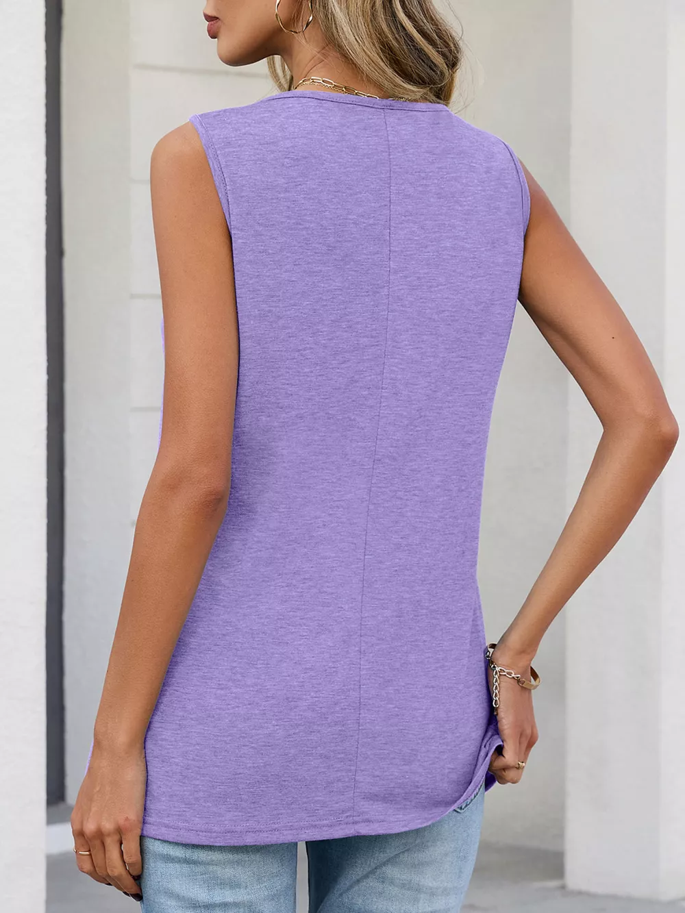 Casual V-Neck Tank, image 4