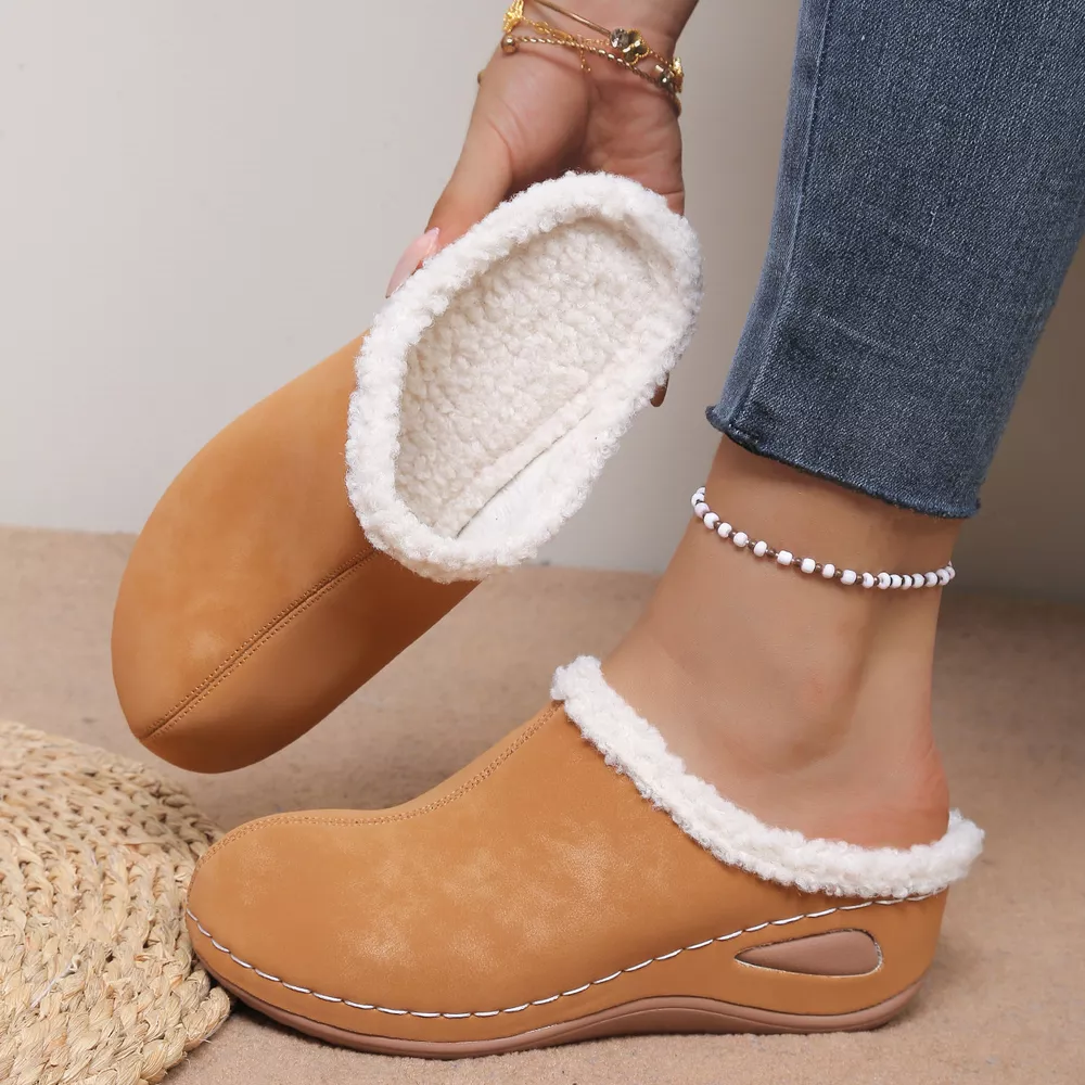 Plush Lined Wedge Slip-Ons, image 5