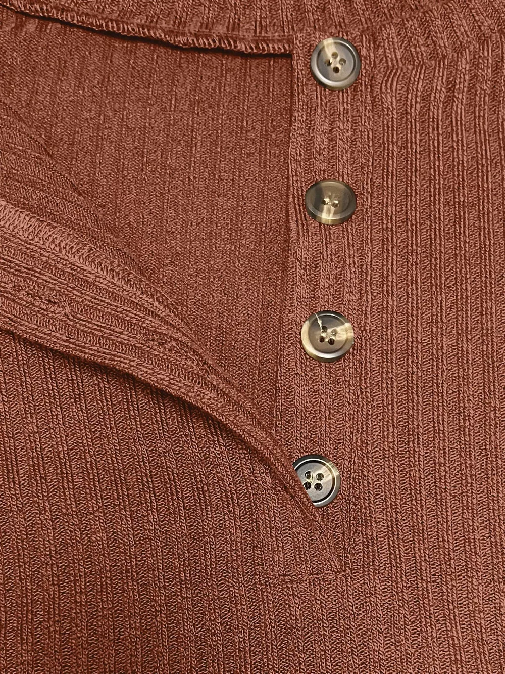 Button-Detail Dropped Shoulder Top, image 4