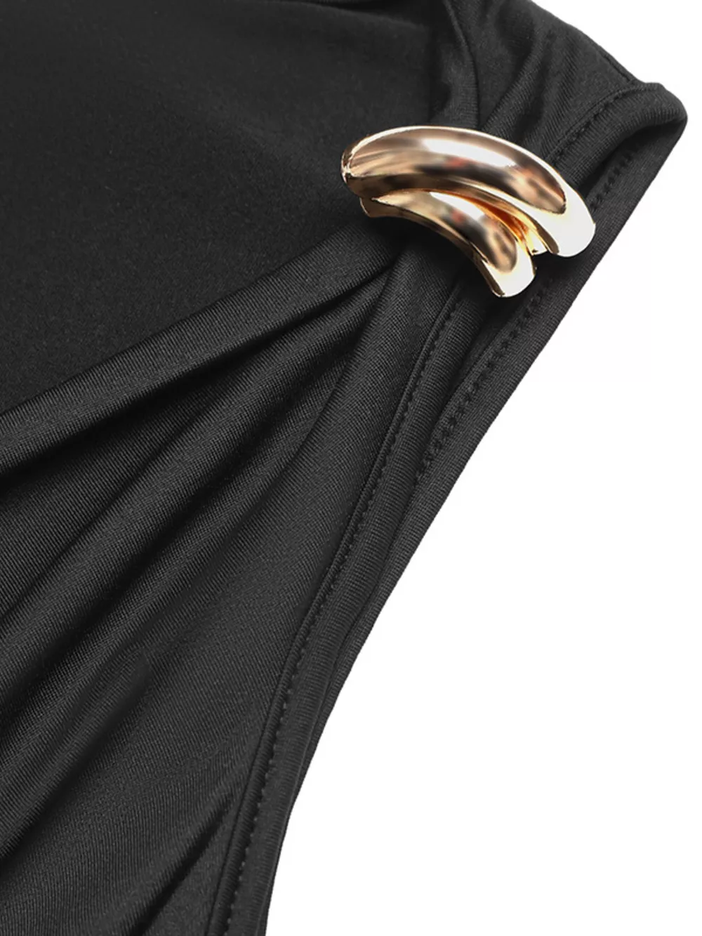 Cowl Neck Sleeveless Bodysuit, image 2