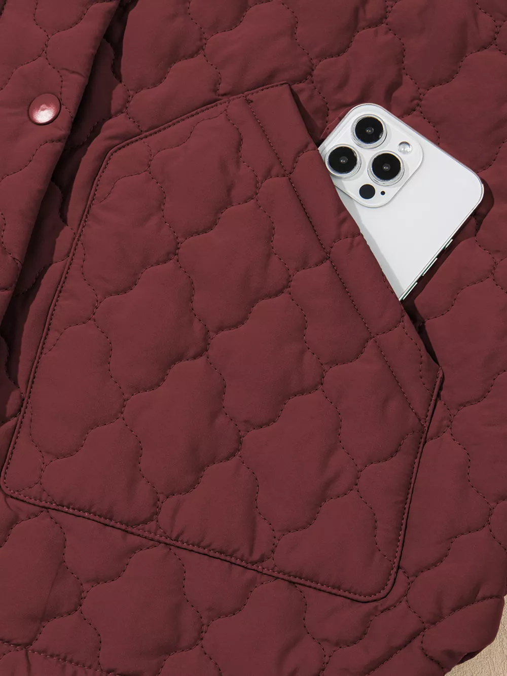 Quilted Snap Down Zip Up Vest Coat, image 9