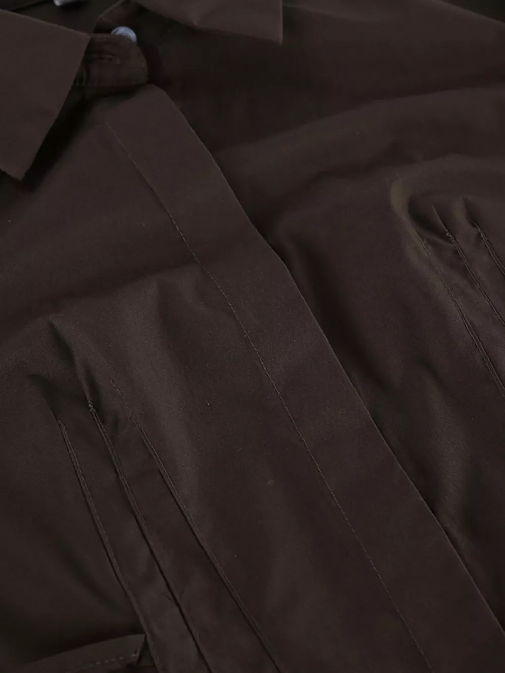 Slim-Fit Ruched Waist Shirt, image 16