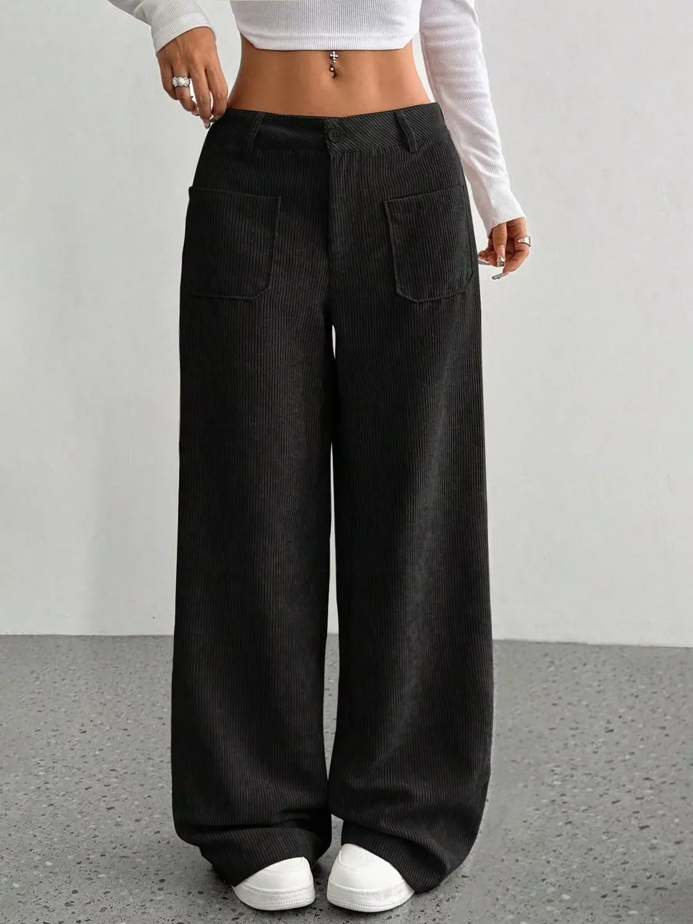 Wide Leg Corduroy Pants, image 10