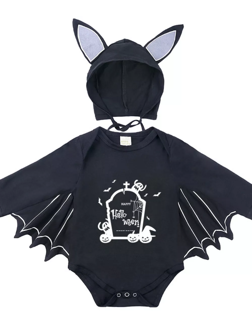Children's Halloween Bat Bodysuit & Hat Costume Set, image 22