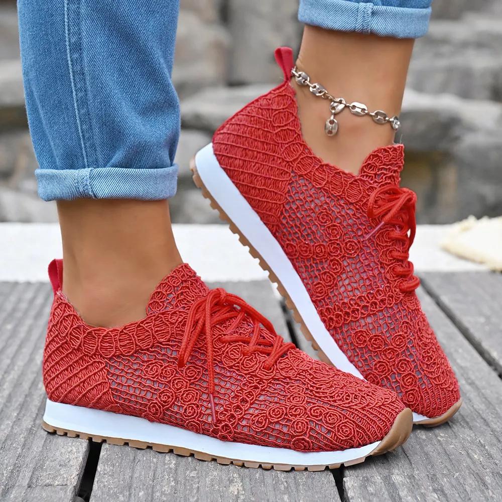 Round Toe Lace Up Sneakers, image 15