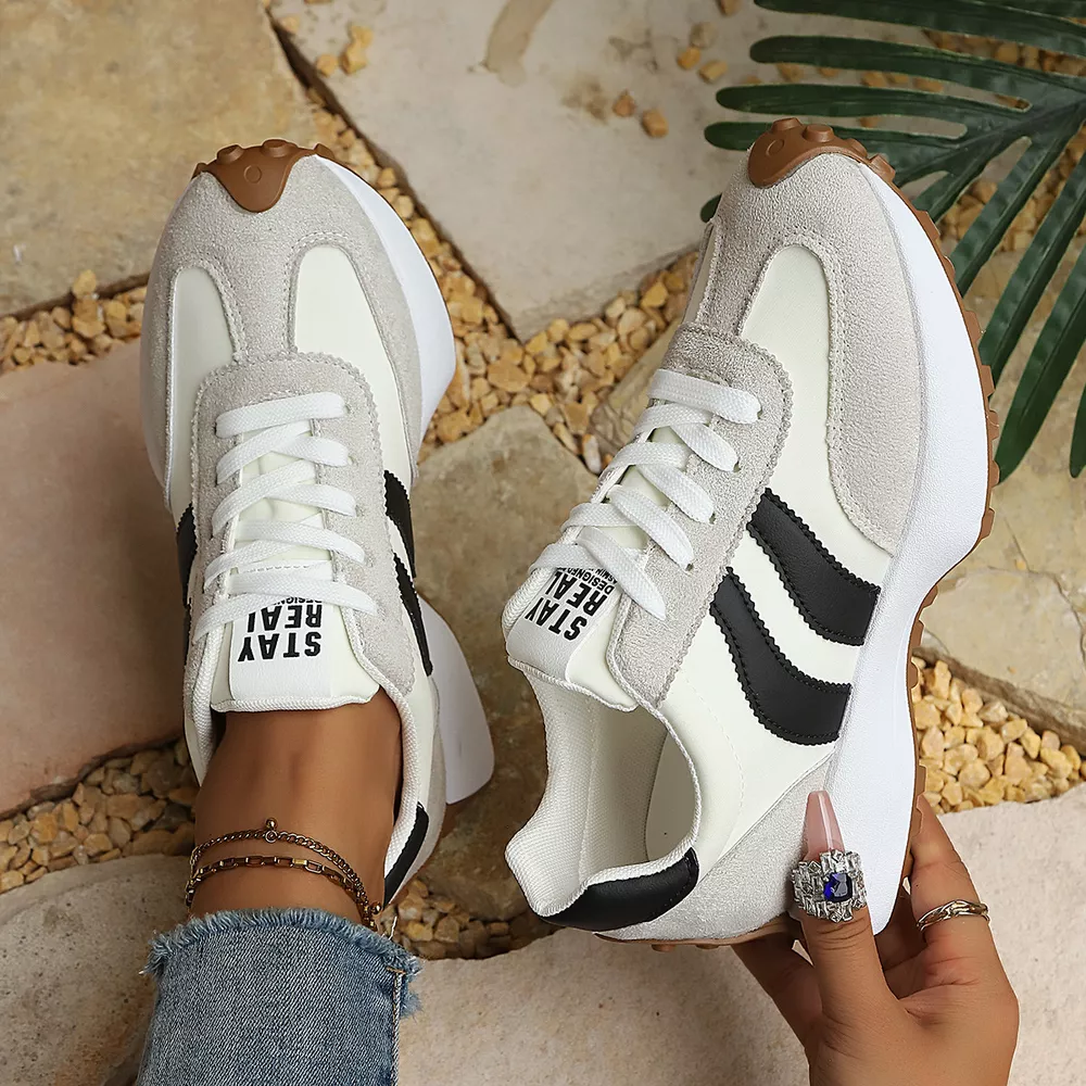 Round Toe Lace Up Sneakers, image 7