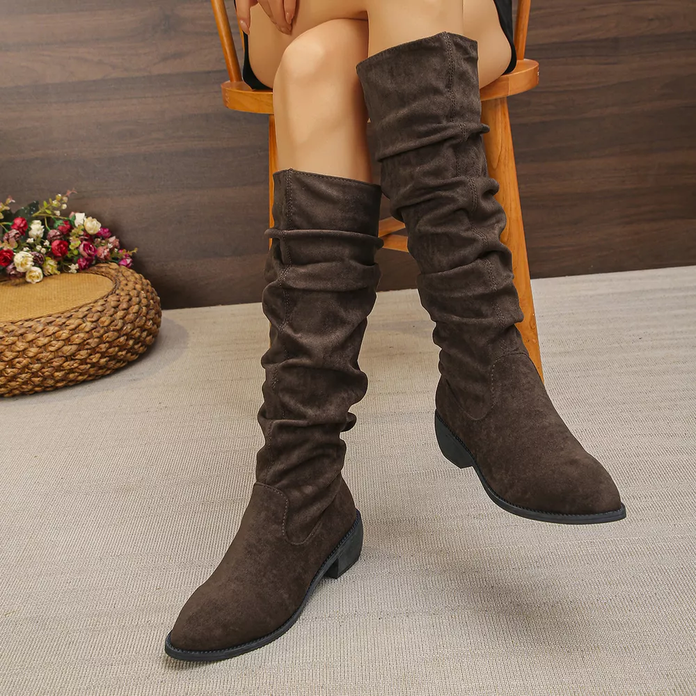 Point Toe Slouchy Boots