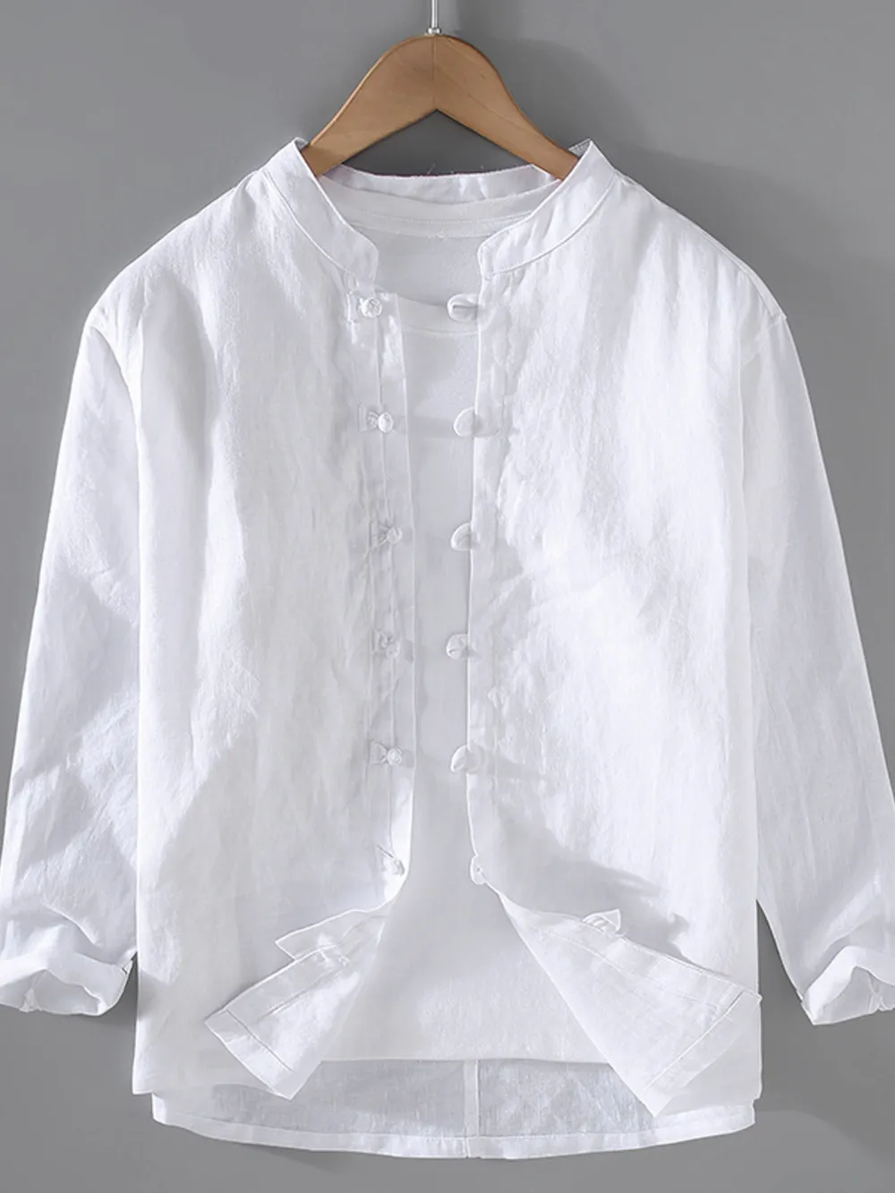 Men's Plus Size Button Up Long Sleeve Shirt, image 10