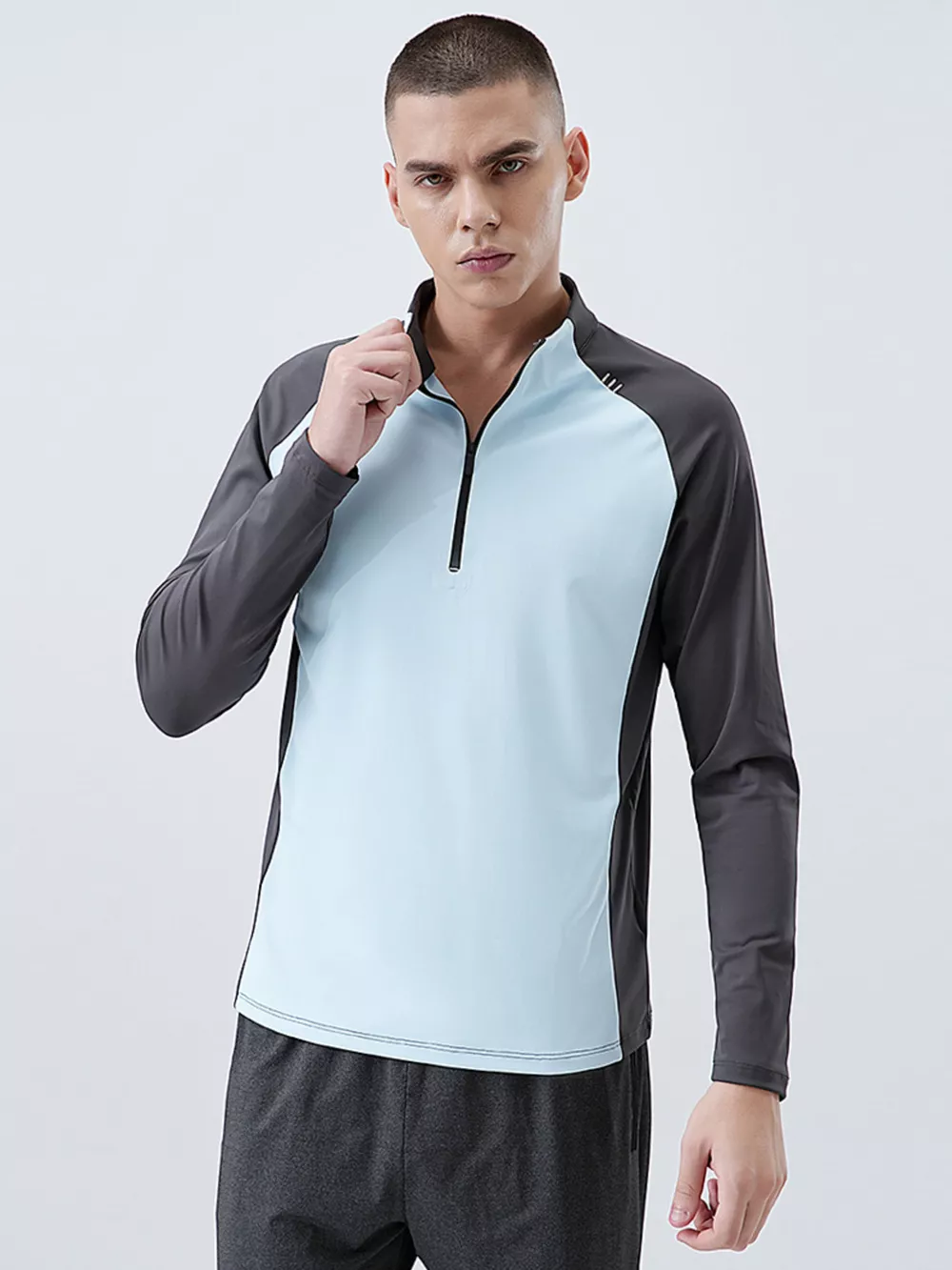 Men's Plus Size Long Sleeve Quick-Dry Active T-Shirt, image 4