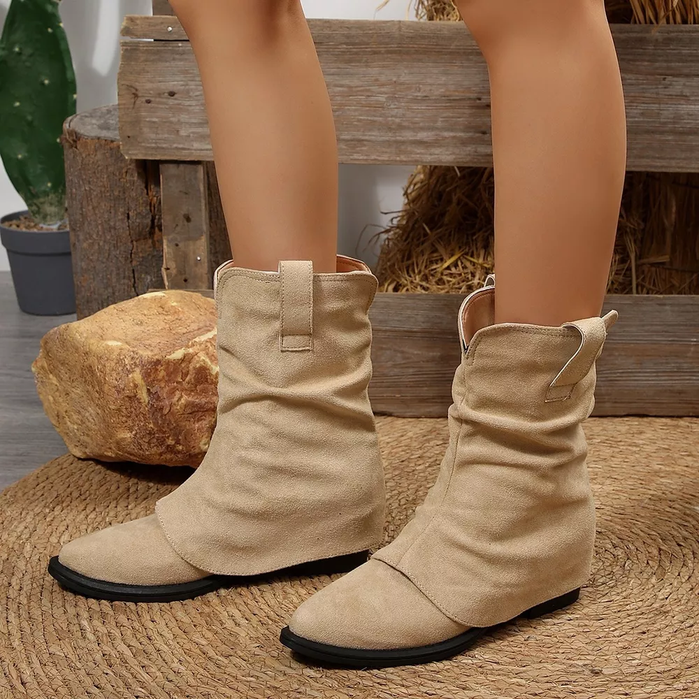 Point Toe Block Heels Boots, image 12