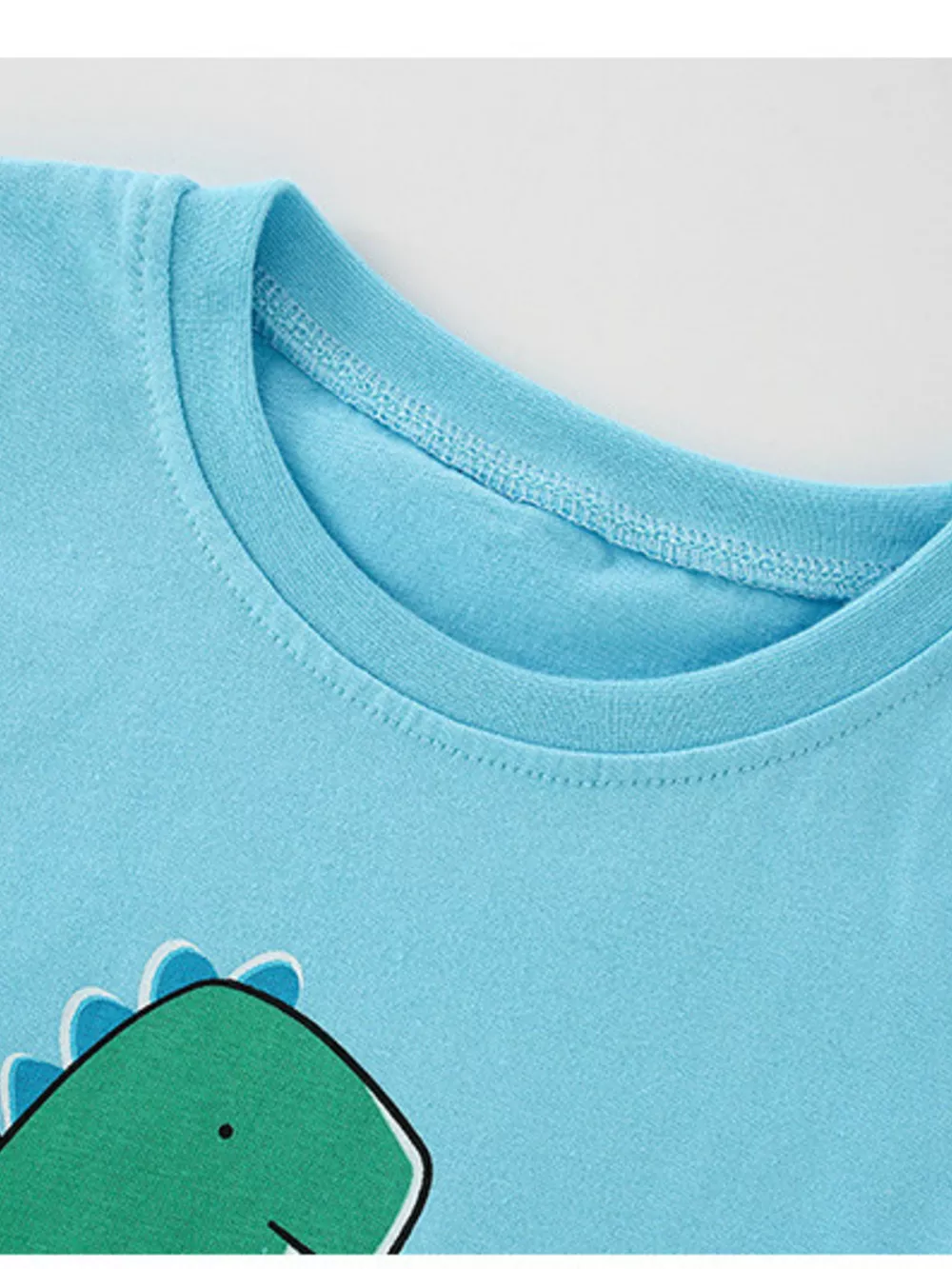Children's Cute Dinosaur Graphic Short Sleeve T-Shirt, image 3