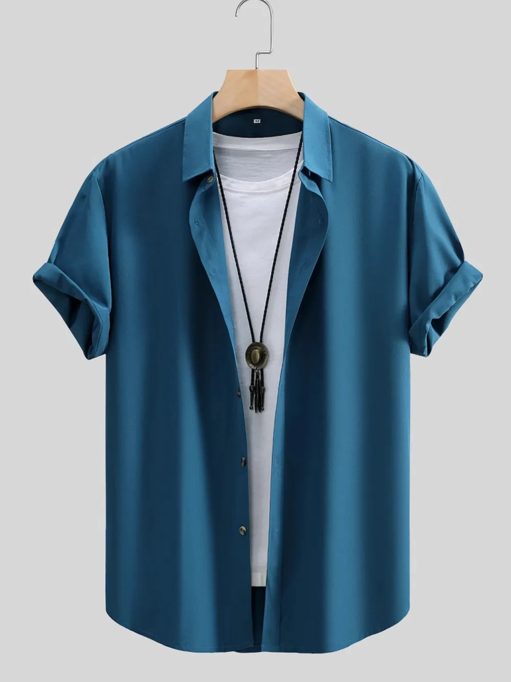 Men's Button Up Short Sleeve Shirt