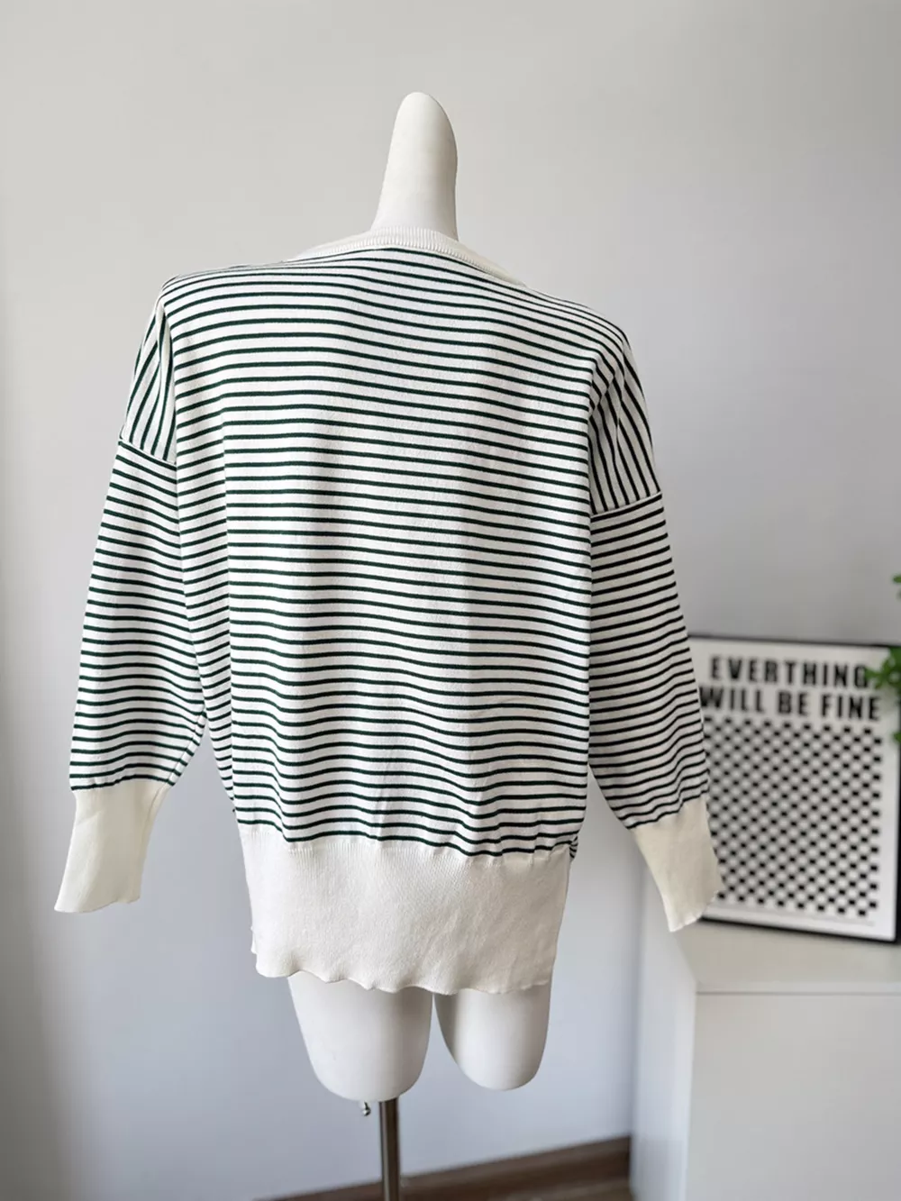 Striped Round Neck Knit Top, image 32