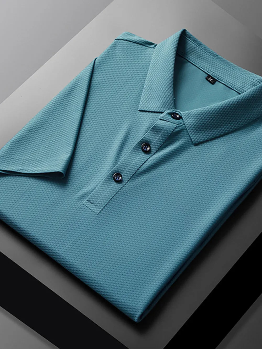 Men's Plus Size Breathable Short Sleeve Polo Shirt, image 8