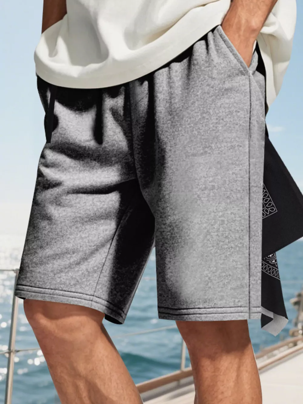 Men's Full Size Drawstring Casual Shorts Plus Size, image 10