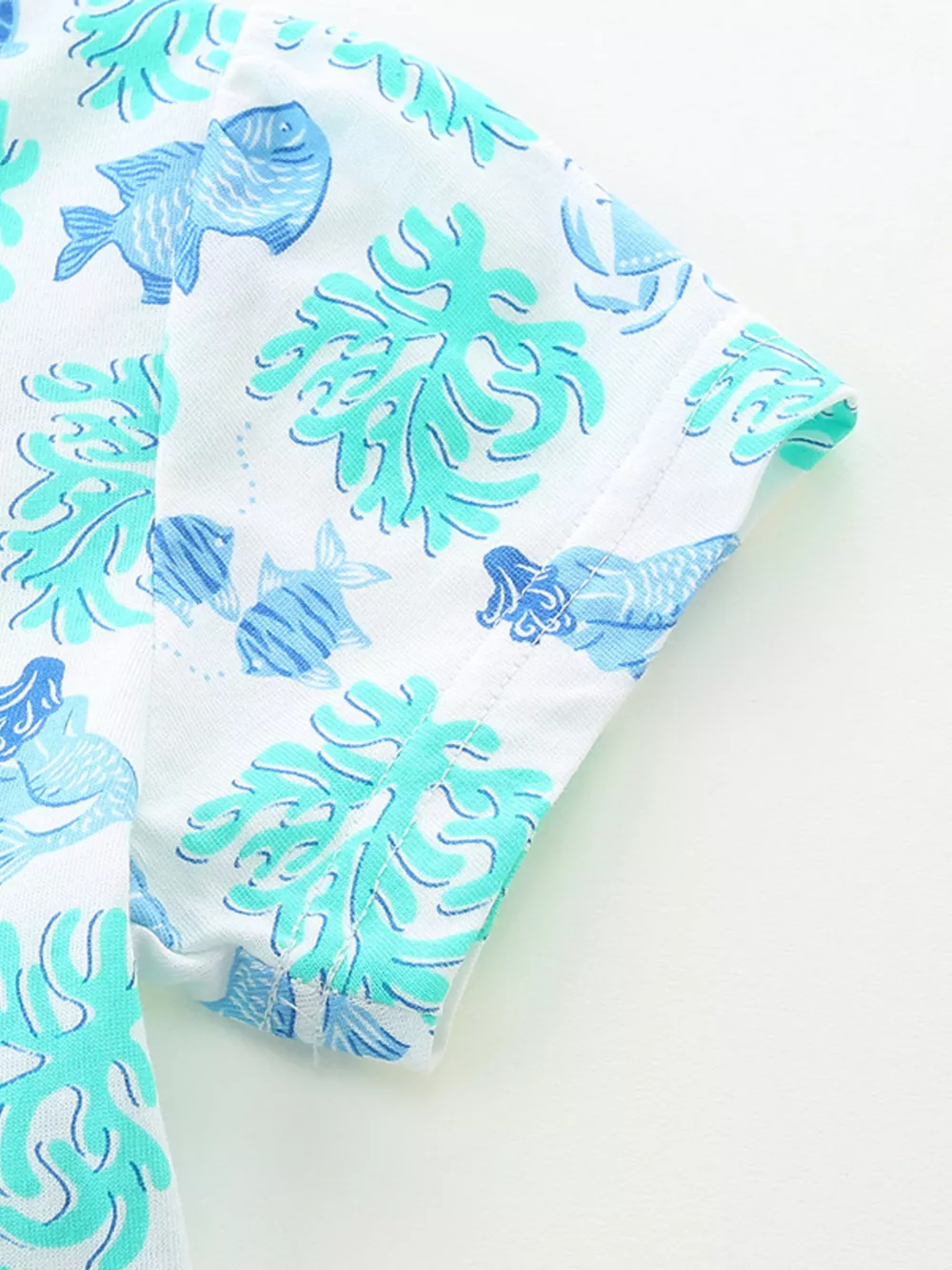 Children's Ocean Print Casual Summer Dress, image 3