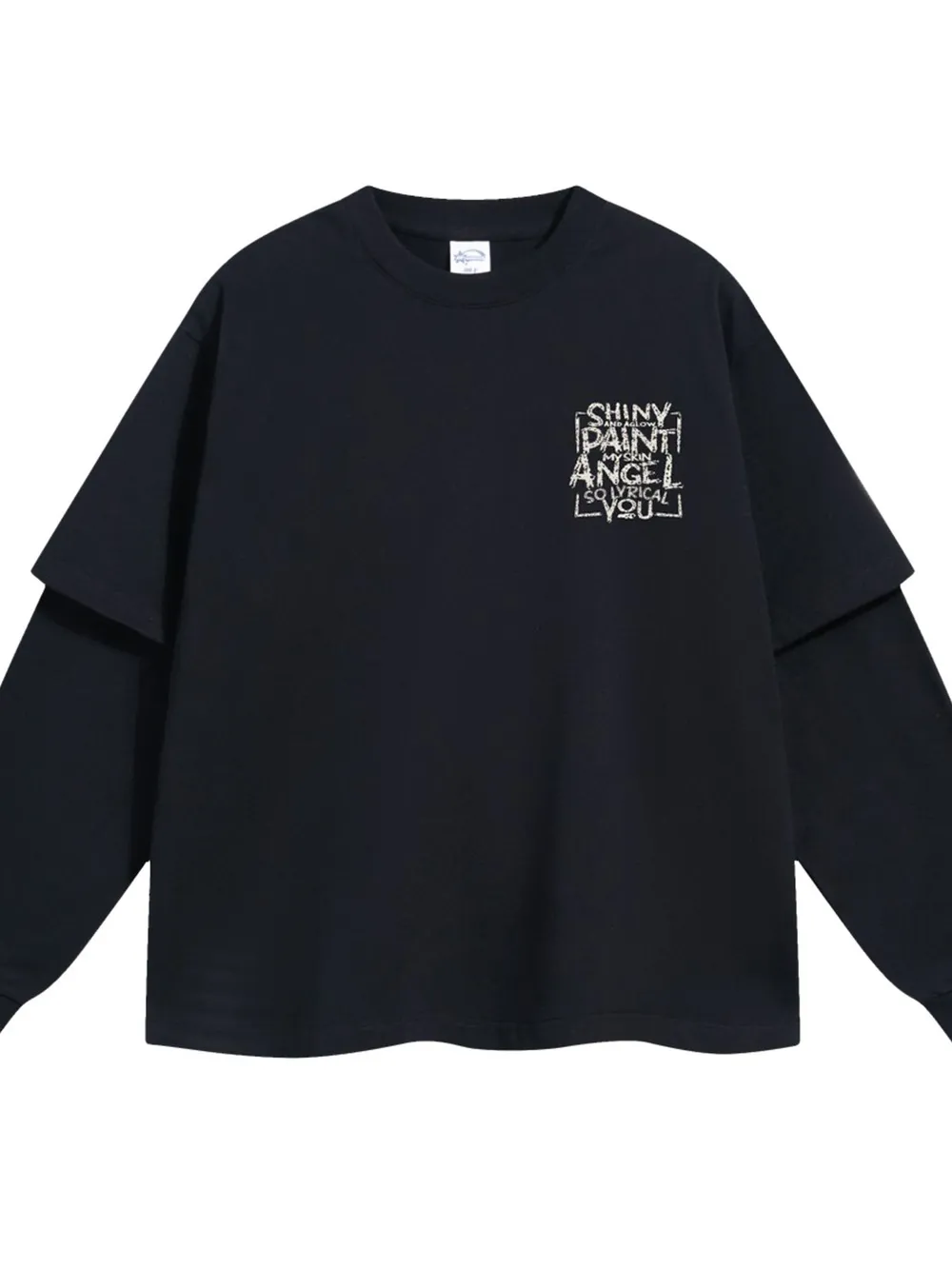 Men's Round Neck Long Sleeve T-Shirt, image 2