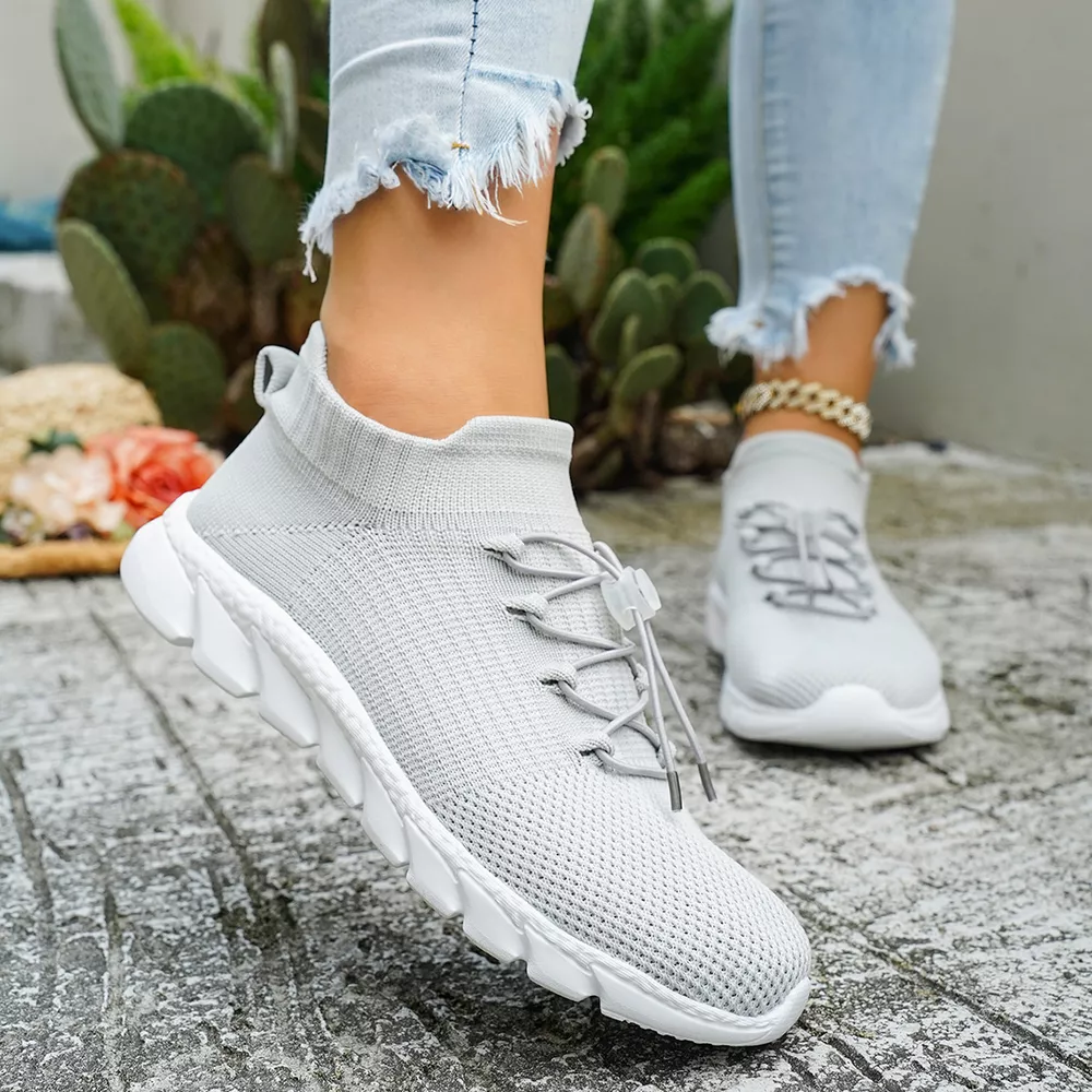 Round Toe Lace Up Sneakers, image 9