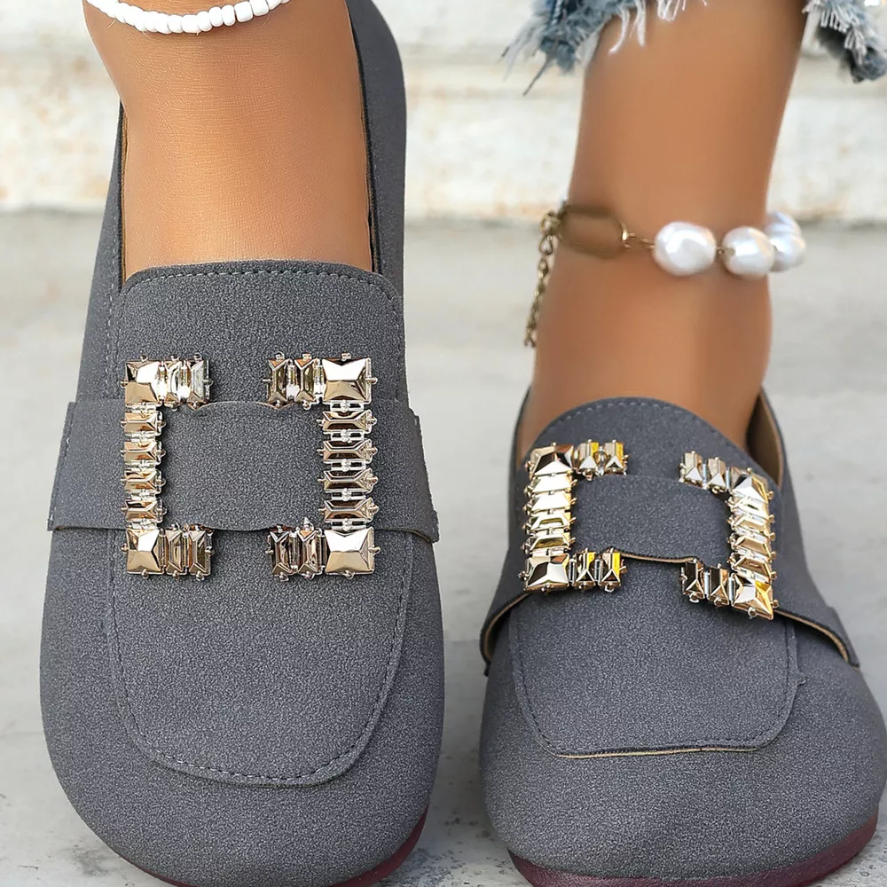 Decor Buckle Round Toe Slip-On, image 13
