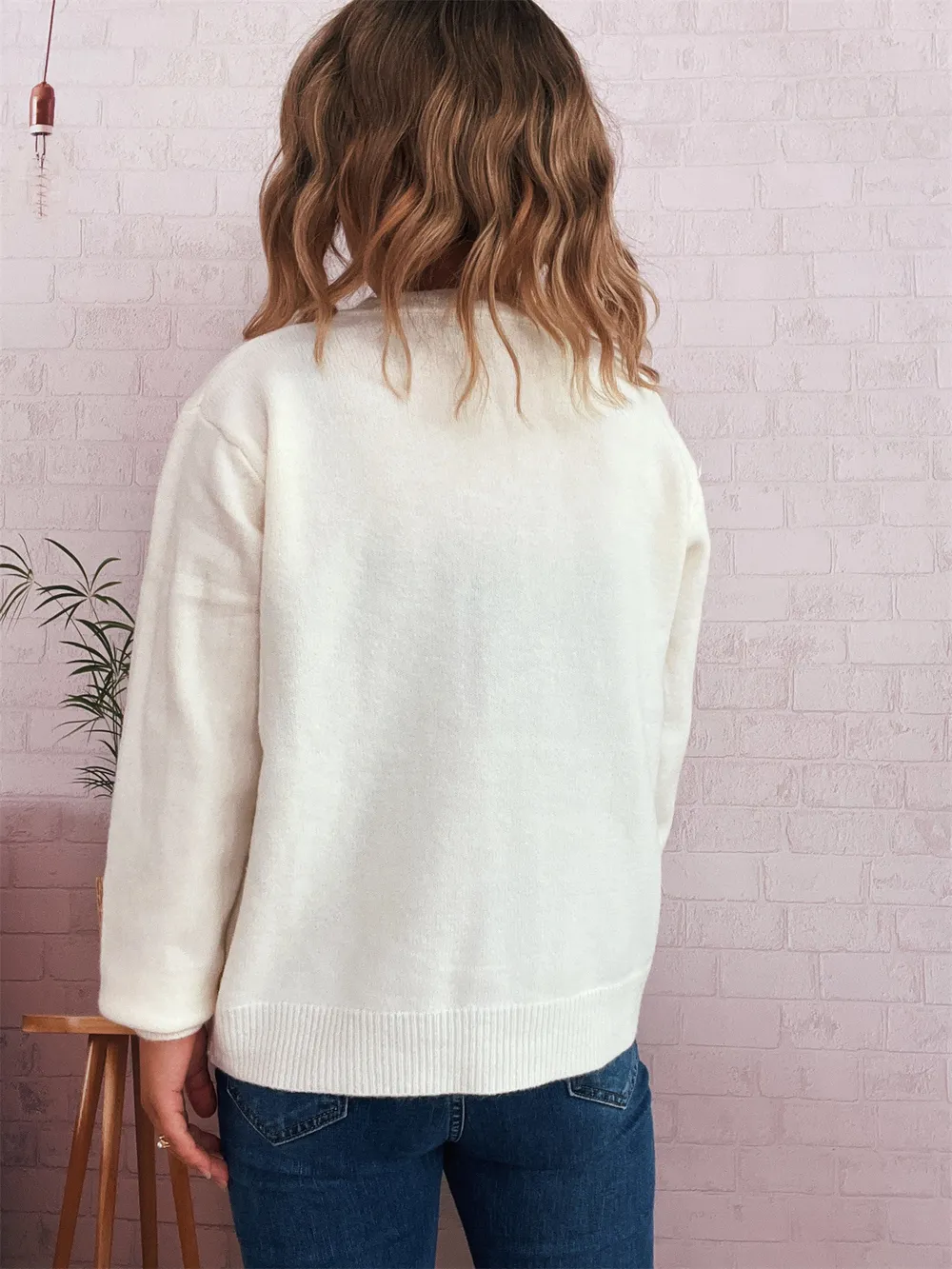 Flower Button Up Long Sleeve Cardigan, image 12