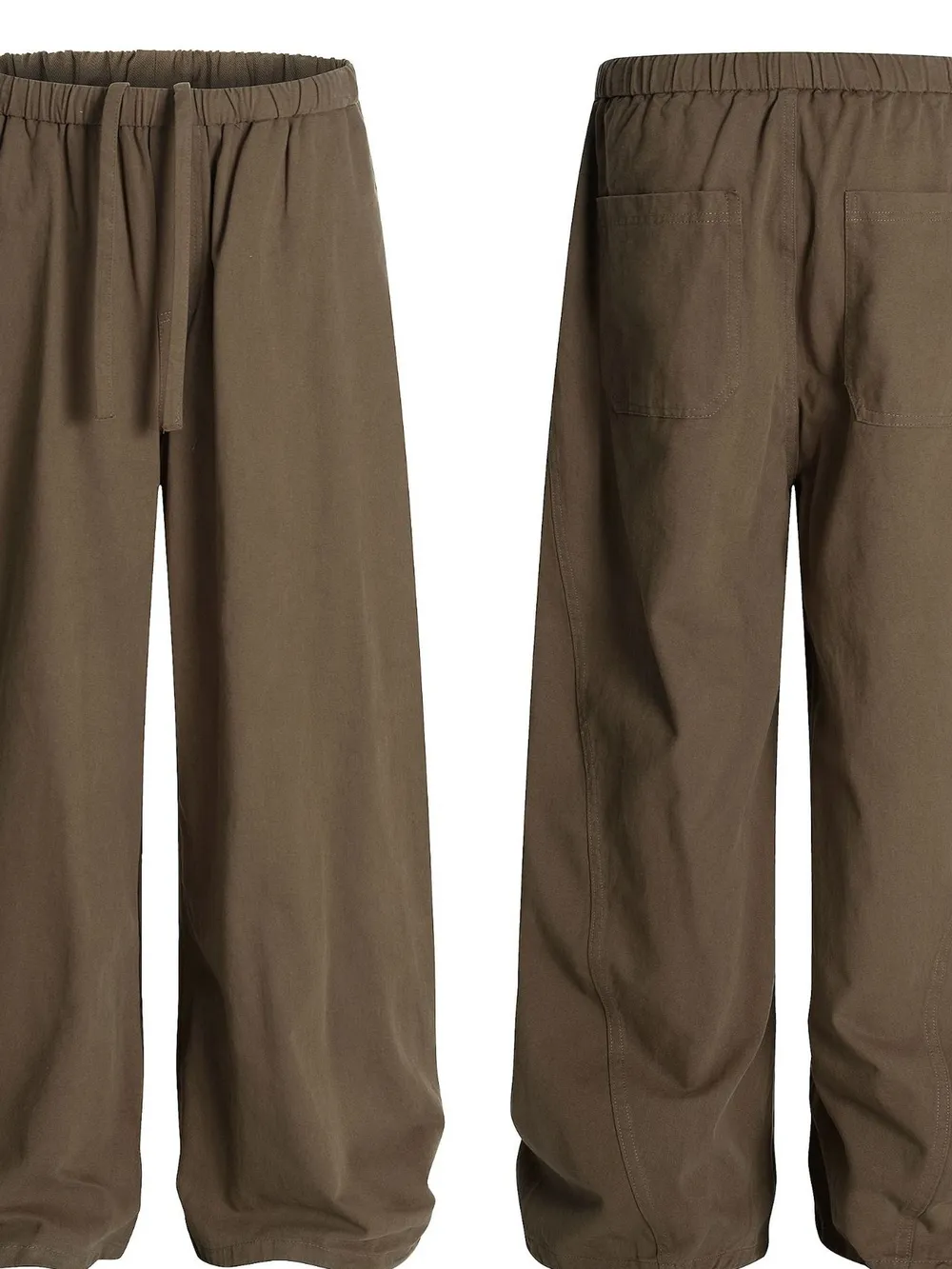Men's Wide Leg Drawstring Elastic Waist Pants, image 5