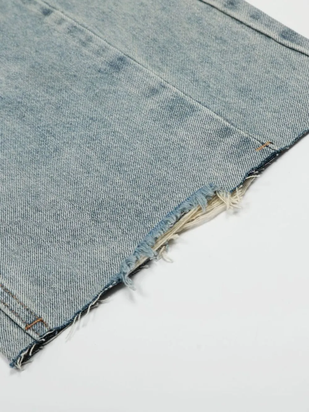 Men's Washed Distressed Curved Jeans, image 5