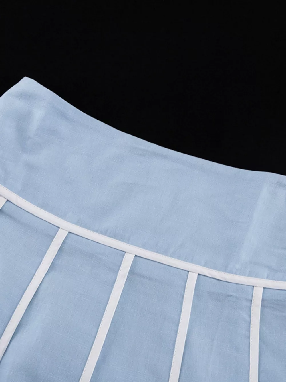 Halter Neck Scalloped Hem Top and Skirt Set, image 12