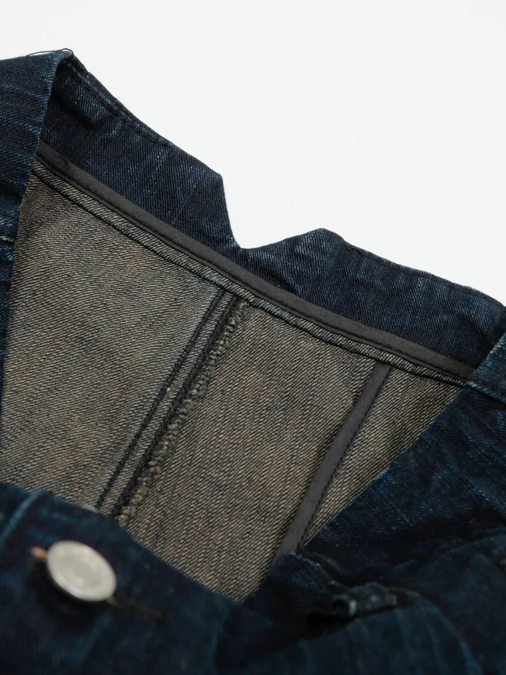 Men's Washed Button Fly Curved Jeans, image 13