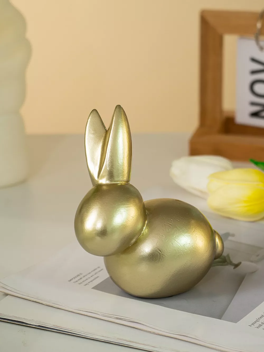 Golden Rabbit Decorative Ornament, image 7