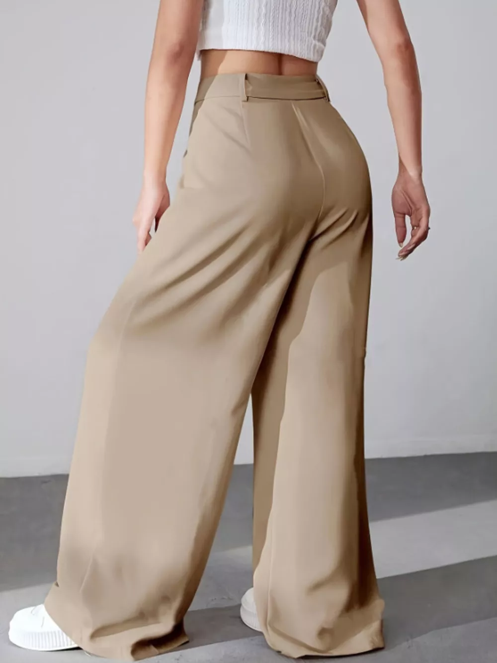 Wide Leg Pleated Pants, image 10