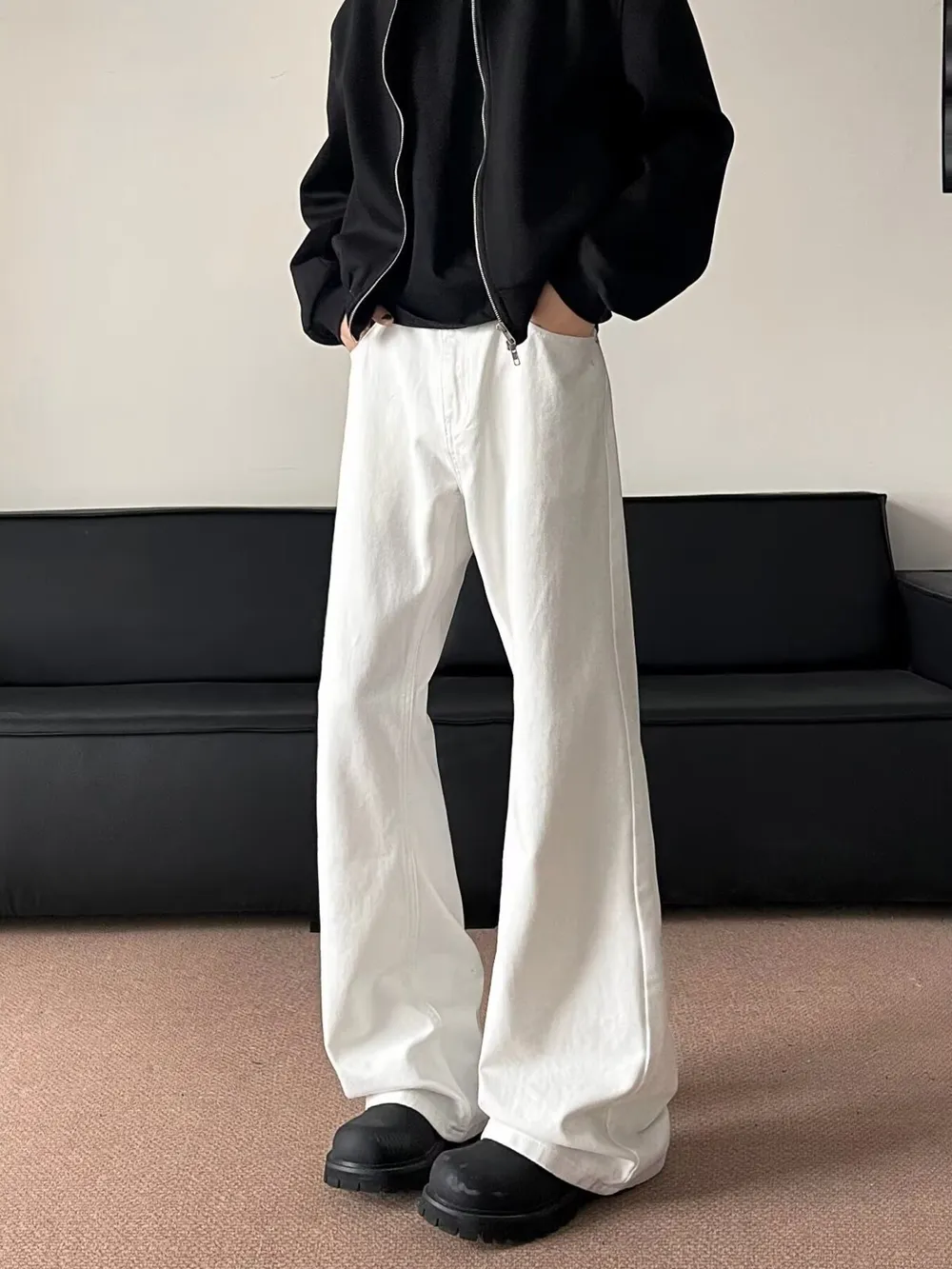 Men's Full Size Wide Leg Jeans Plus Size, image 2