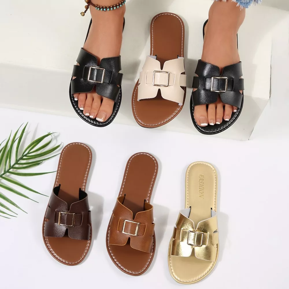 Open Toe Flats Sandals, image 2