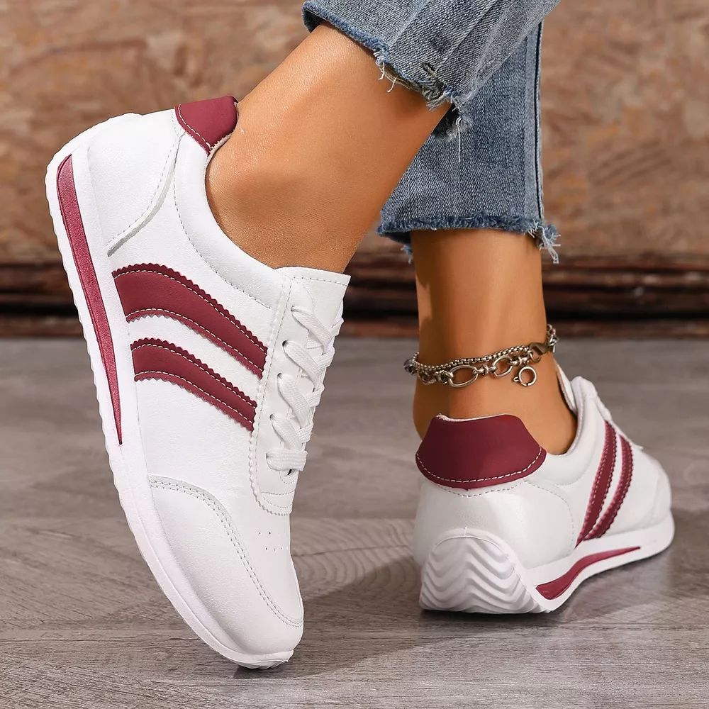 Round Toe Lace Up Sneakers, image 4