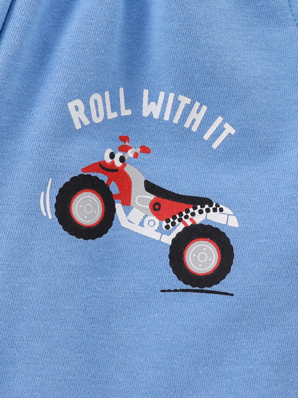 Children's Cartoon ATV Print Tee and Shorts Set, image 3