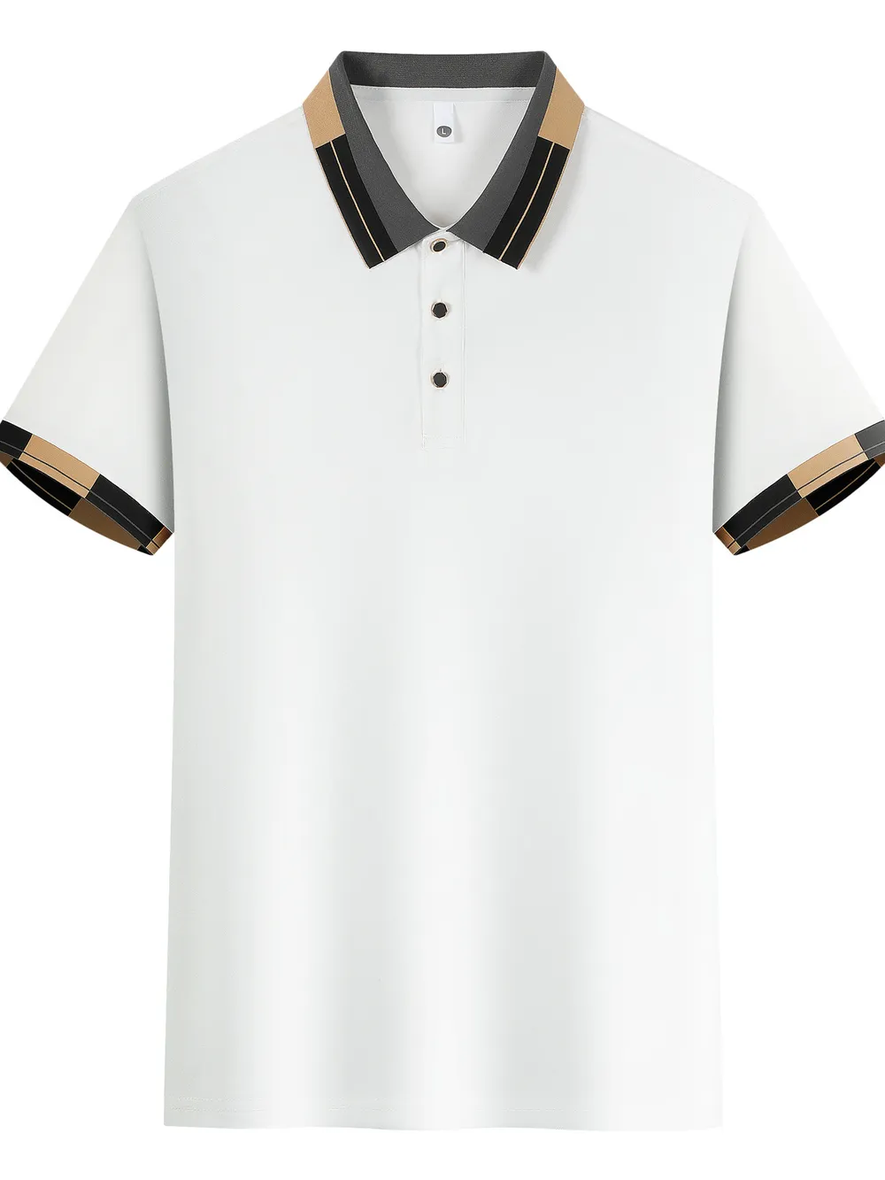 Men's Full Size Plus Size Button Detail Short Sleeve Polo Plus Size, image 4