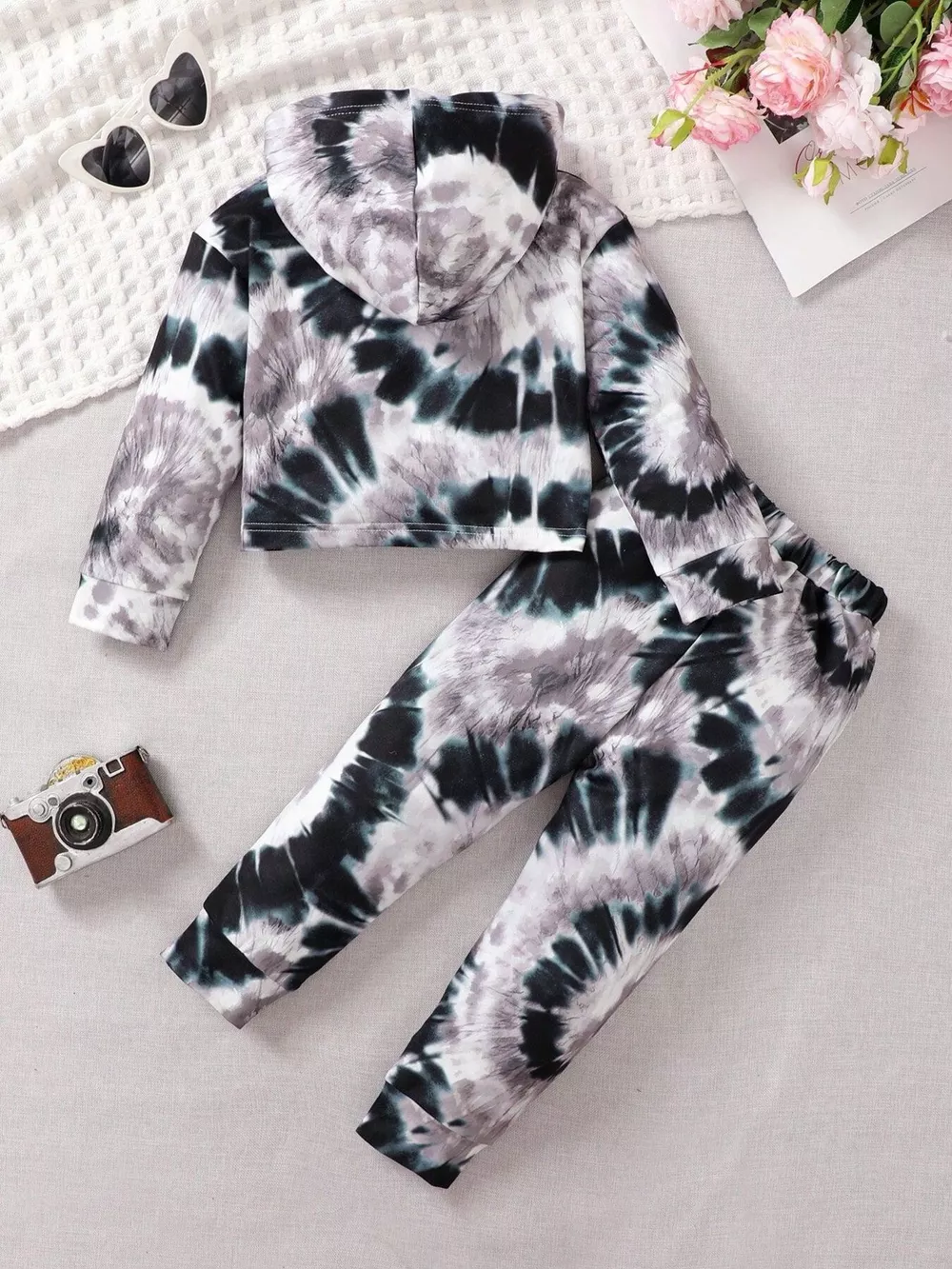Children's Tie-Dye Hoodie & Pants Set, image 2