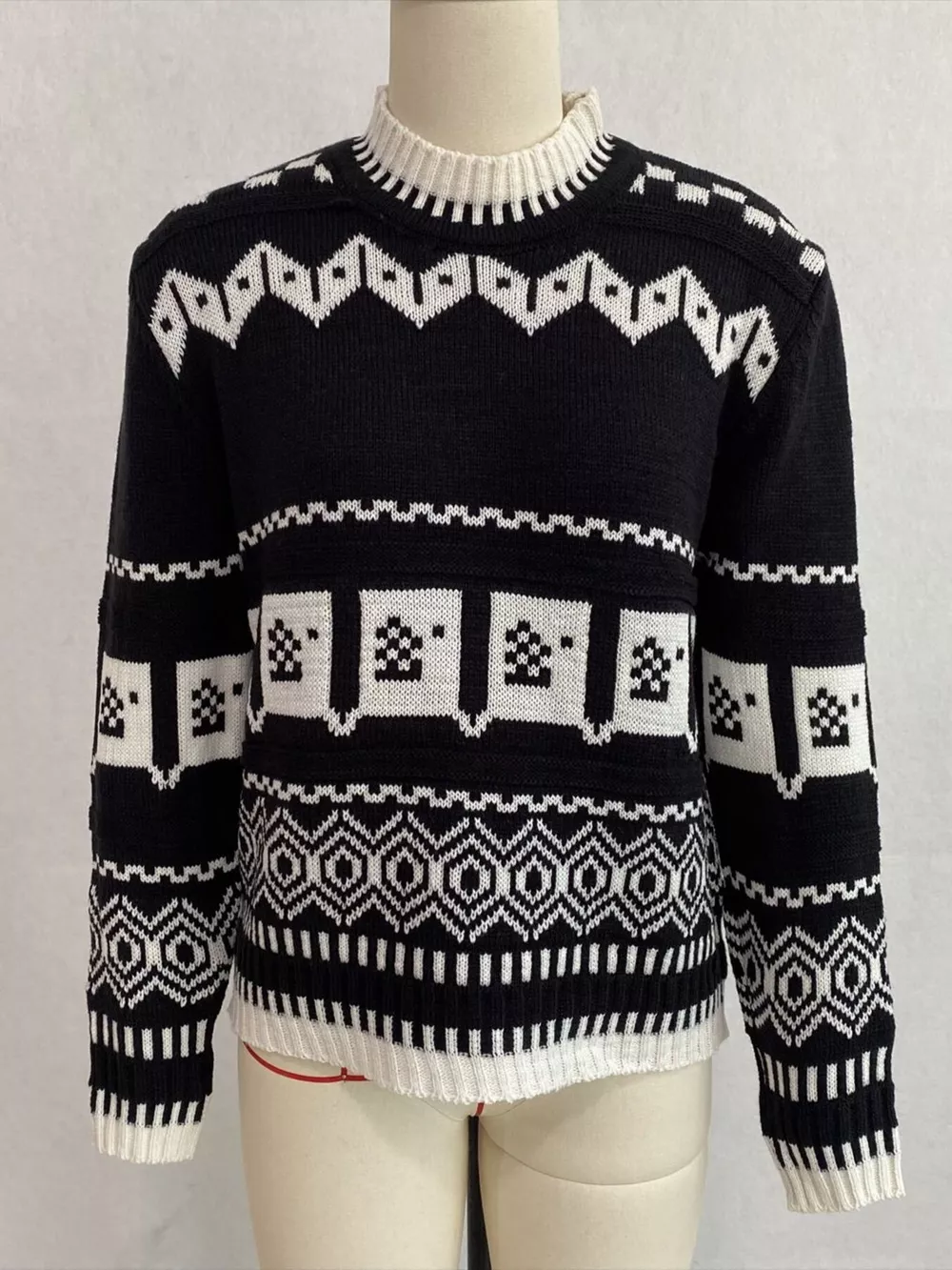 Christmas Festive Fair Isle Patterned Crew Neck Sweater, image 13