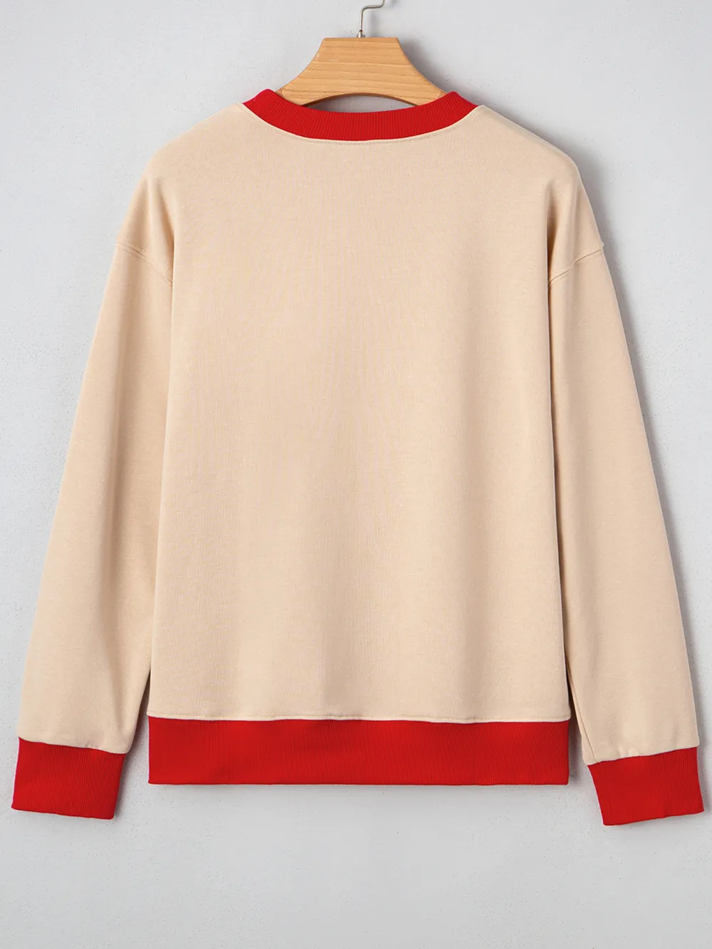GAME DAY Letter Graphic Round Neck Sweatshirt, image 3