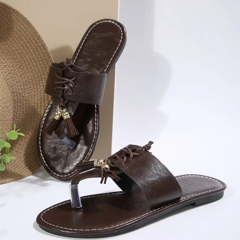 Toe Post Flats Sandals, image 11
