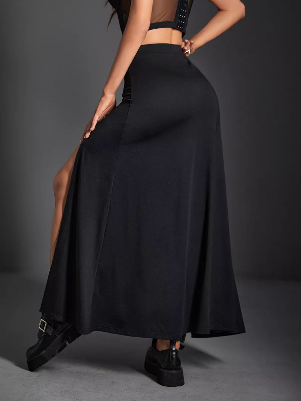 High Waist Slit Skirt, image 6