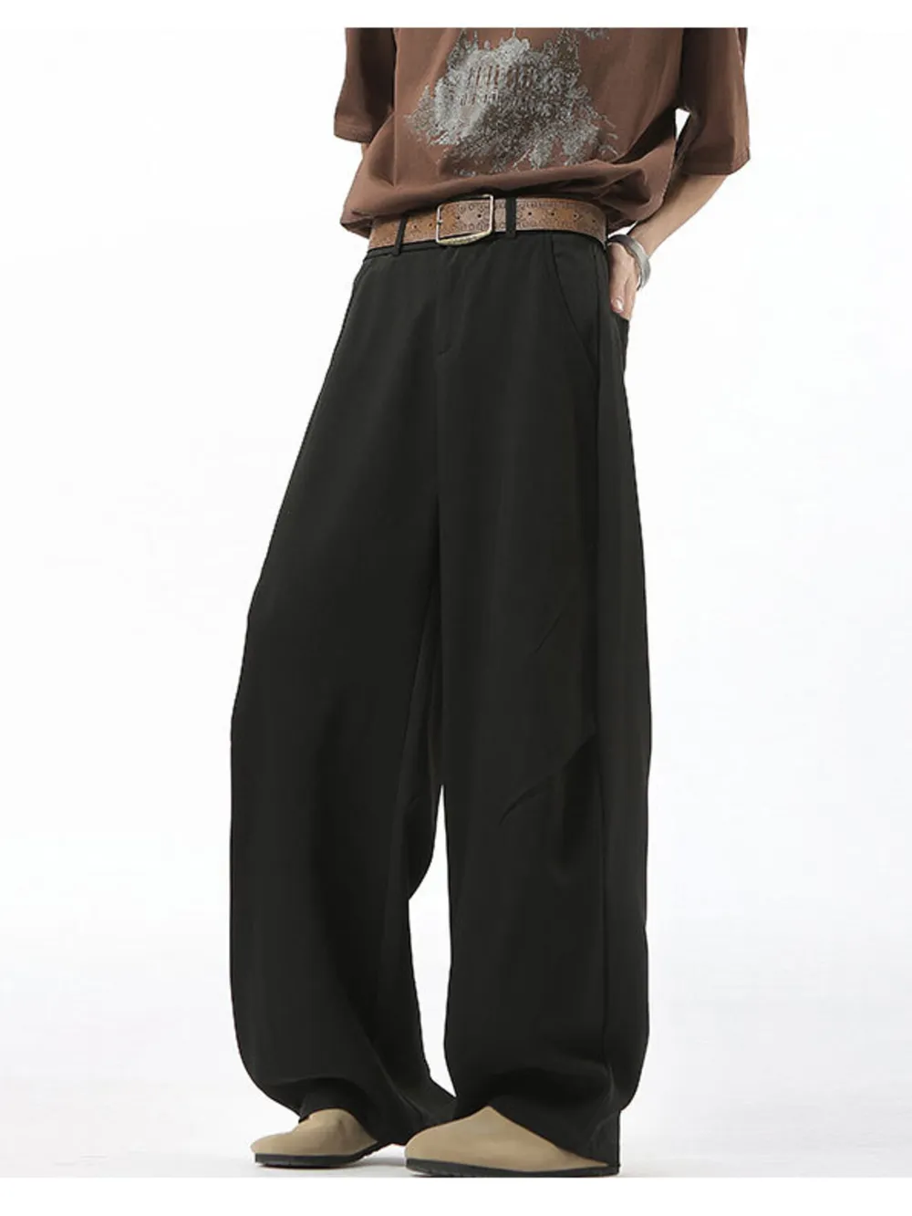 Men's Full Size Wide Leg Pants Plus Size, image 4