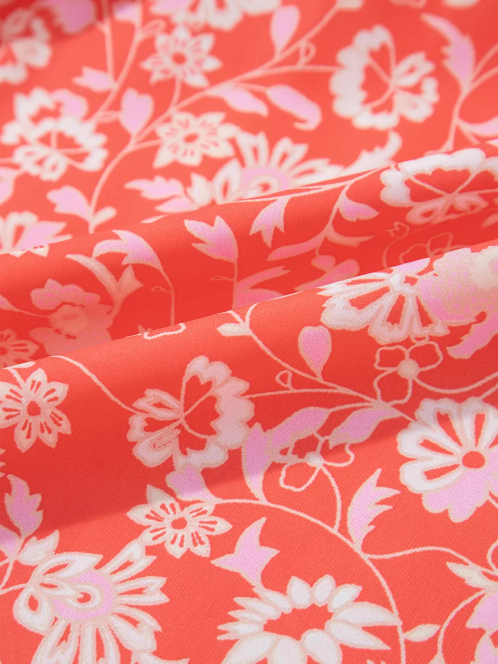 Floral Print Tasseled Tied Sleeve Empire Waist Dress, image 11
