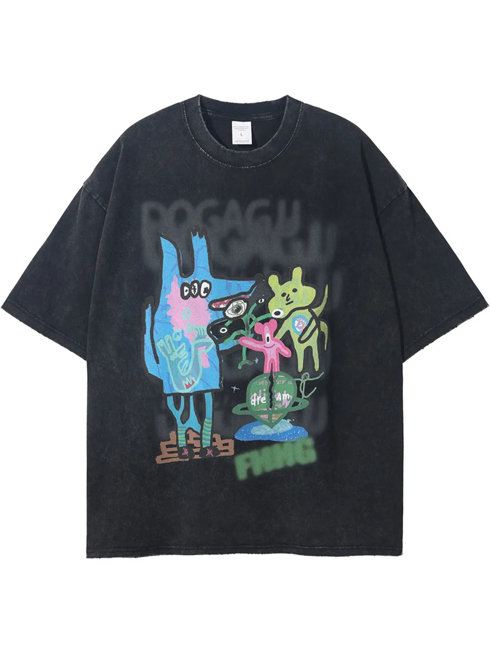 Men's Graphic Round Neck Short Sleeve T-Shirt