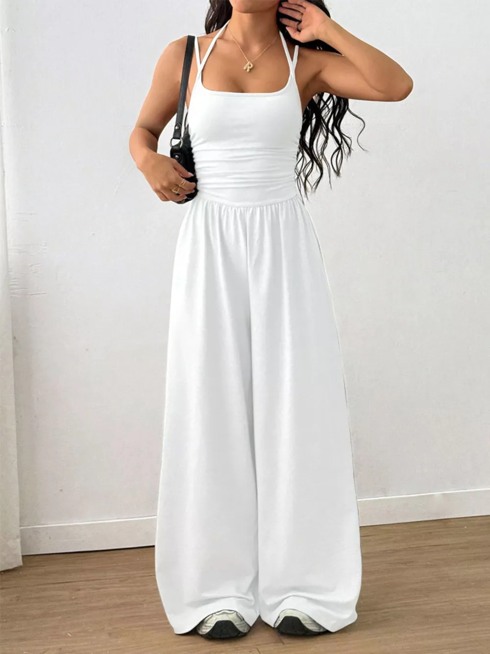 Spaghetti Strap Wide-Leg Jumpsuit, image 22