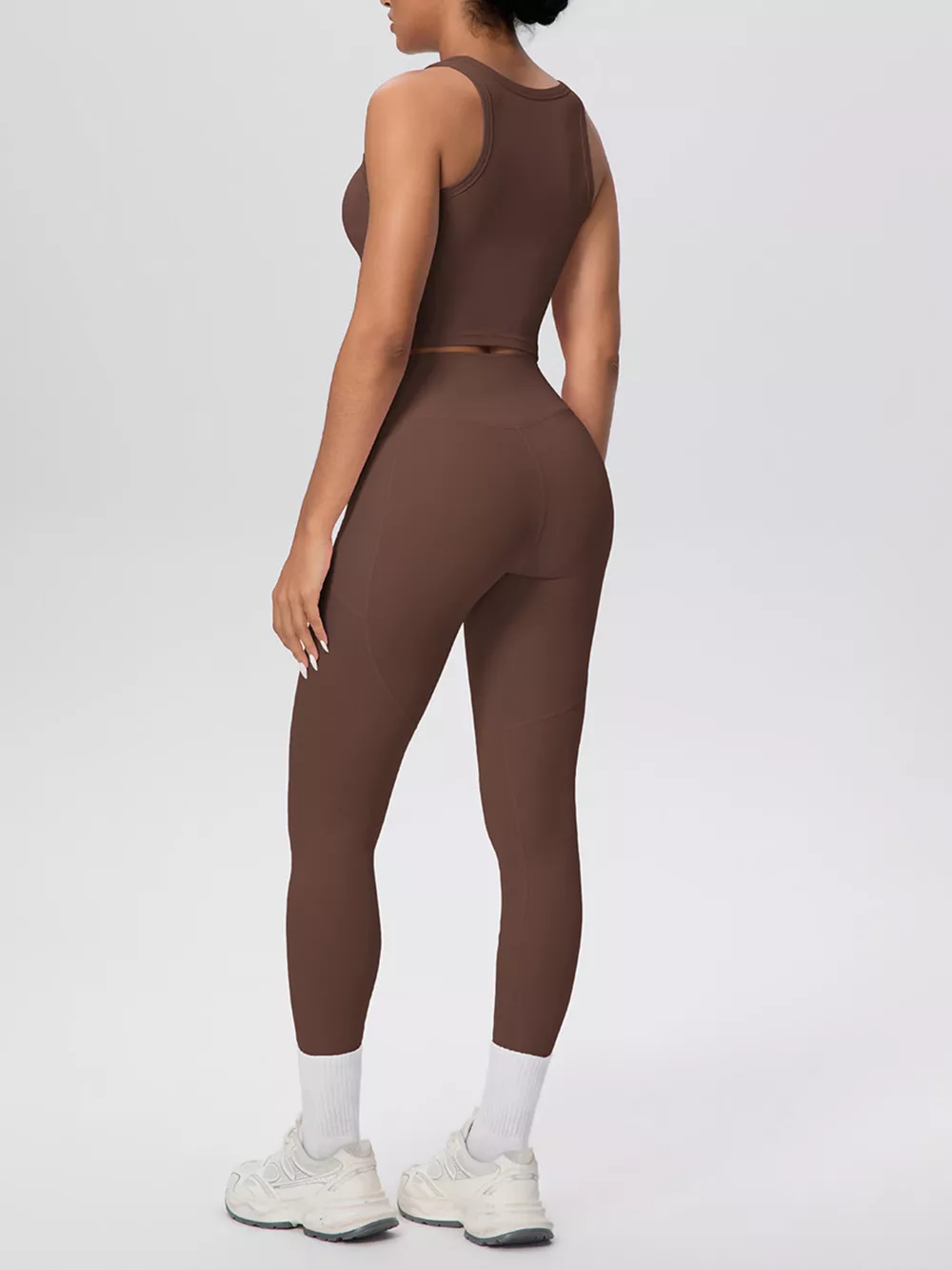 Scoop Neck Tank and High-Waisted Leggings Active Set, image 20
